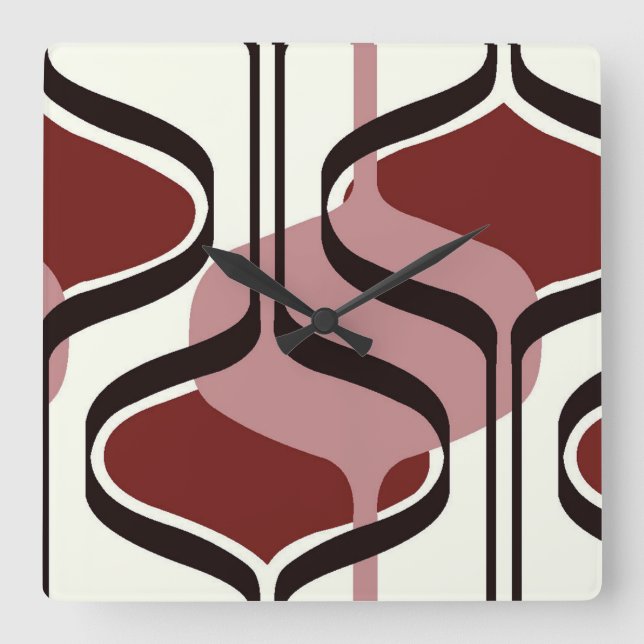 Reloj Cuadrado Desplazamiento de estilos clásicos (Anverso)