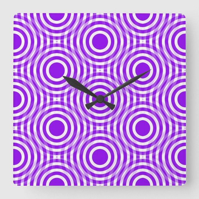 Reloj Cuadrado Desplazamiento de estilos clásicos (Anverso)