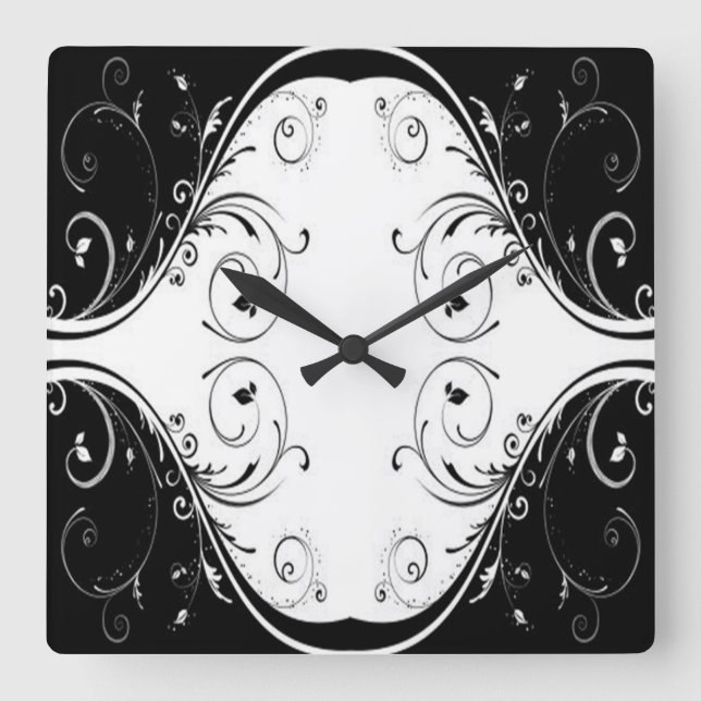 Reloj Cuadrado Desplazamiento de estilos clásicos (Anverso)