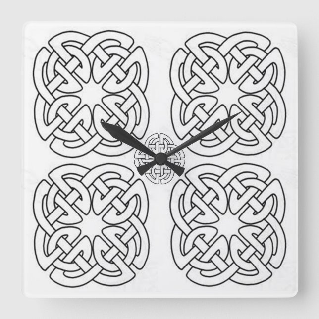 Reloj Cuadrado Desplazamiento de estilos clásicos (Anverso)