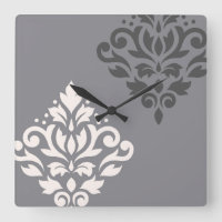Desplazar el arte Damask I cream y grises