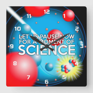 RELOJ CUADRADO DETÉNGANOS AHORA POR UN MOMENTO DE CIENCIA