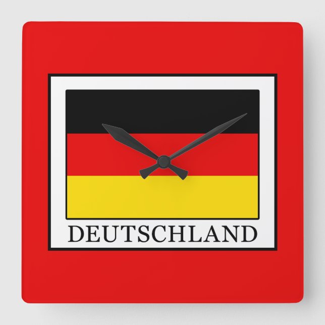 Reloj Cuadrado Deutschland (Anverso)