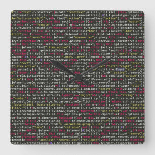 Reloj Cuadrado Developer's Terminal Pattern