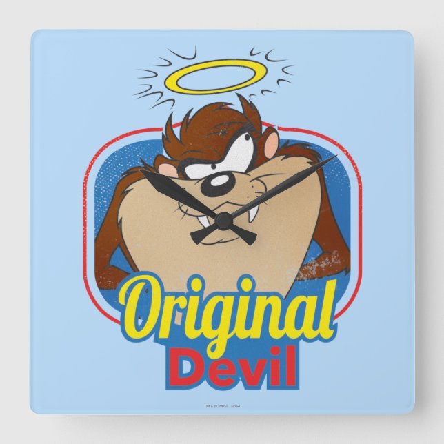 Reloj Cuadrado Devil original de TAZ™ (Anverso)