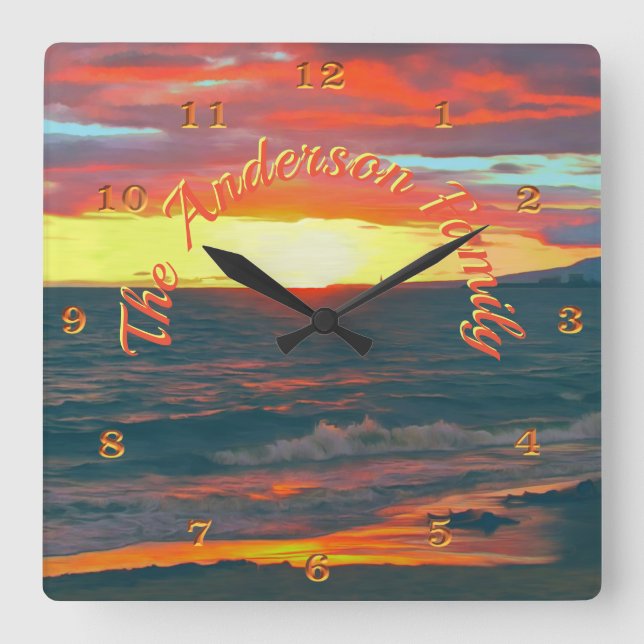Reloj Cuadrado Día Maravilloso 1490 (Anverso)