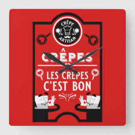 Reloj Cuadrado Día Nacional del Panqueque 26 de setiembre