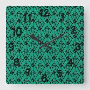 Reloj Cuadrado Diamantes Art Deco