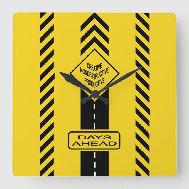Reloj Cuadrado Días por delante (Anverso)