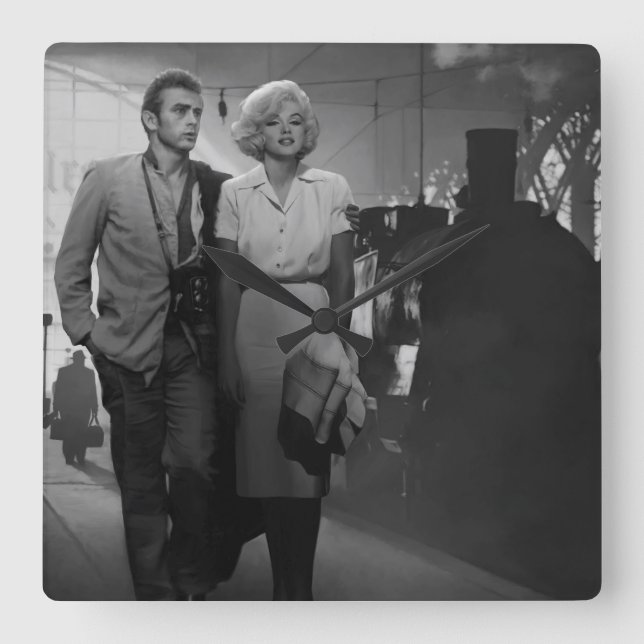 Reloj Cuadrado Diciendo adiós (Anverso)