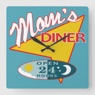 Reloj Cuadrado Diner de mamá