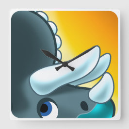 Reloj Cuadrado DINOSAURIO DE PIEDRA MISTERIOSO de Jeff Willis Art