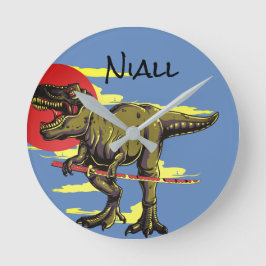 Reloj Cuadrado Dinosaurio moderno   