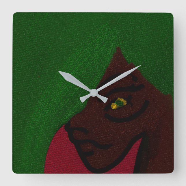 Reloj Cuadrado Diosa del Árbol (Anverso)