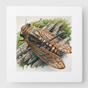 Reloj Cuadrado Dipluran insect 260924IREF204 - Watercolor