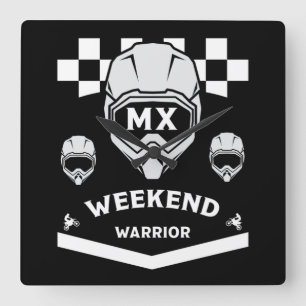 Reloj Cuadrado Dirt Bike Weekend Warrior Motocross Rider