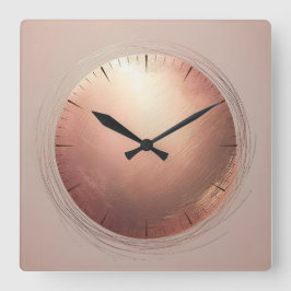 Reloj Cuadrado disco de cobre