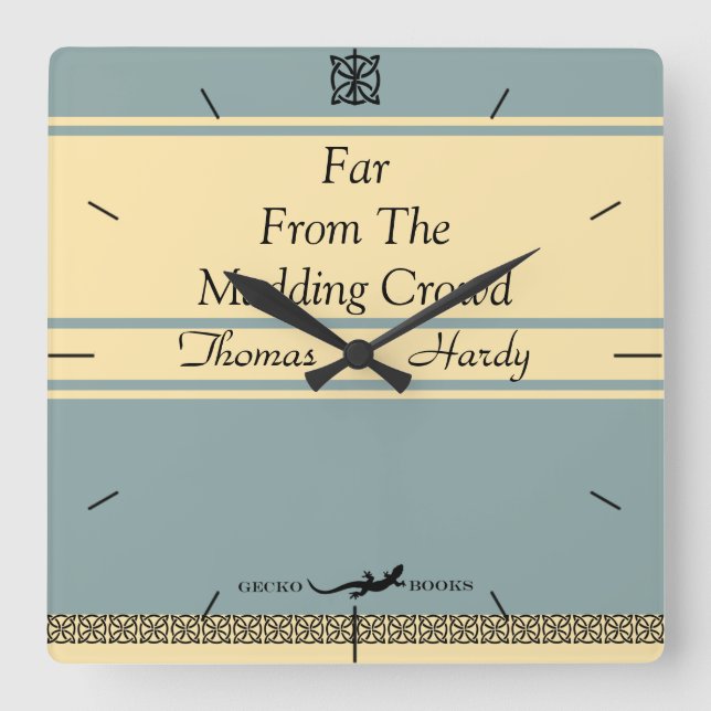 Reloj Cuadrado Diseñar su propio tiempo de cobertura de libro ret (Anverso)