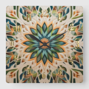 Reloj Cuadrado Diseño abstracto y sin límites