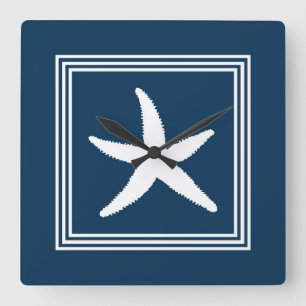 Reloj Cuadrado Diseño acuático