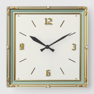Reloj Cuadrado Diseño Art Deco de Moneda