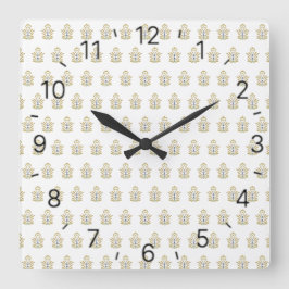 Reloj Cuadrado diseño de arte creativo