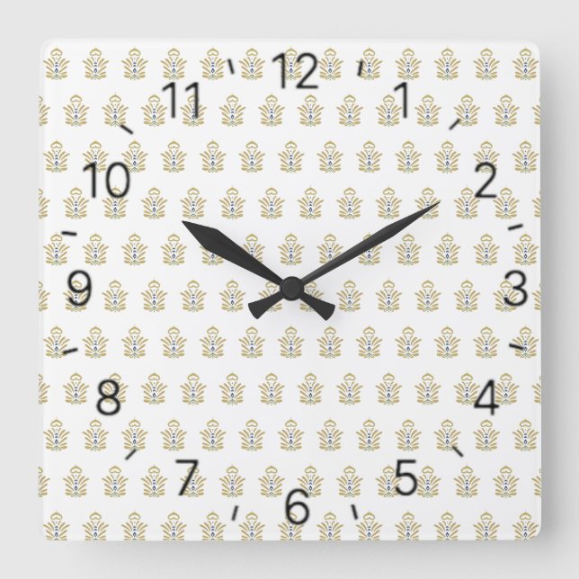 Reloj Cuadrado diseño de arte creativo (Anverso)