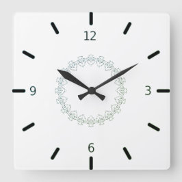 Reloj Cuadrado diseño de arte creativo