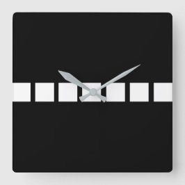 Reloj Cuadrado Diseño de cuadrado blanco