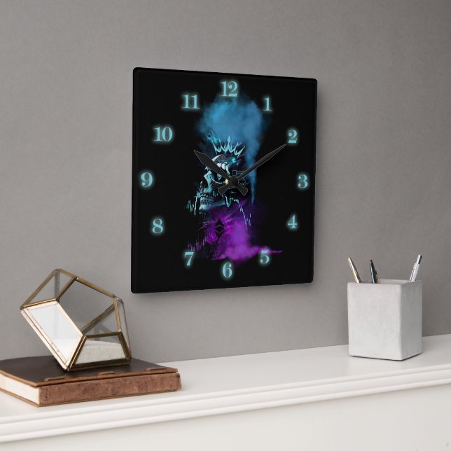 Reloj Cuadrado Diseño de fantasía | Criptomoneda | Ethereum (Oficina)