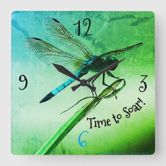 Reloj Cuadrado Diseño de la 'libra negra' (Anverso)
