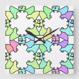 Reloj Cuadrado Diseño de Pastel