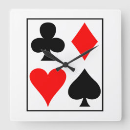 Reloj Cuadrado Diseño de tarjetas