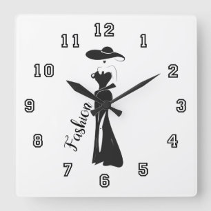 Reloj Cuadrado Diseño femenino lindo del art déco del vintage de