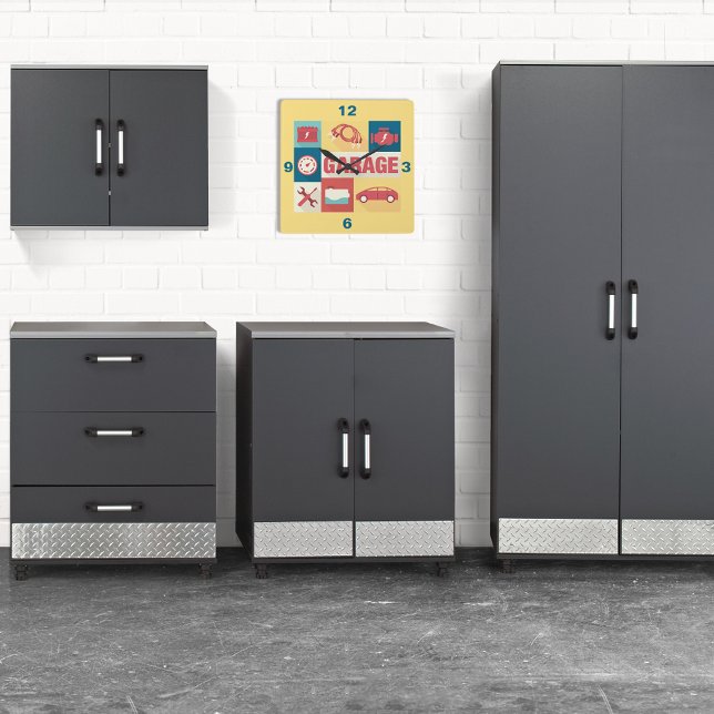 Reloj Cuadrado Diseño Icónico Profesional De Reparador De Coches (Subido por el creador)