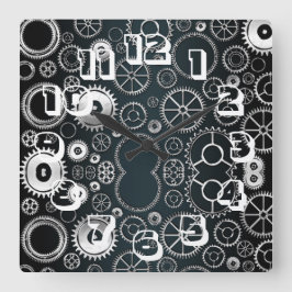 Reloj Cuadrado Diseño industrial contemporáneo