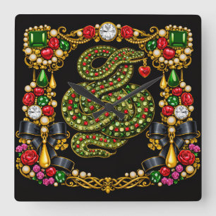 Reloj Cuadrado Diseño inspirado en Tudor Historia Escocia Escocia
