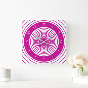 Reloj Cuadrado Diseño moderno Personalizado de colores y fuente