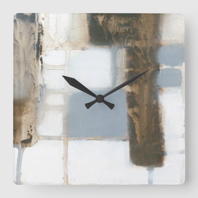 Reloj Cuadrado Diseño modular II (Anverso)