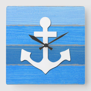 Reloj Cuadrado Diseño temático náutico