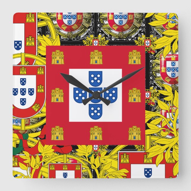 Reloj Cuadrado Diseños de Portugal (Anverso)