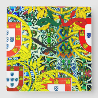 Reloj Cuadrado Diseños de Portugal