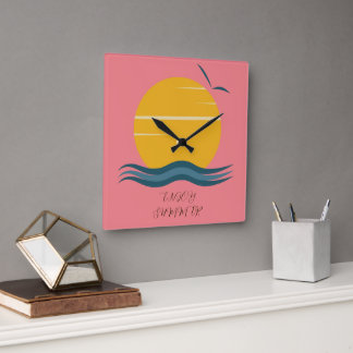 RELOJ CUADRADO DISFRUTAR DE VERANO