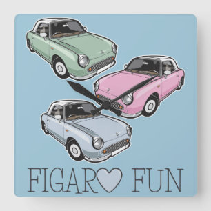 Reloj Cuadrado Diversión de Nissan Figaro