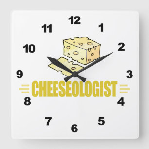 Reloj Cuadrado Divertido Me Encanta El Queso