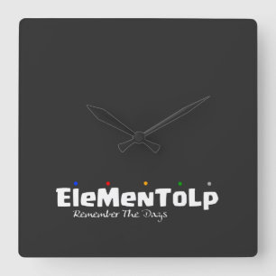 Reloj Cuadrado Divertidos alfabetos