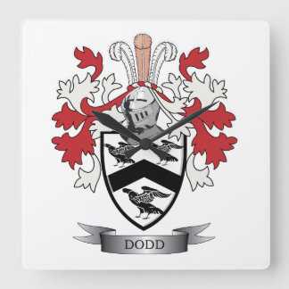 Reloj Cuadrado Dodd Family Crest Coat of Arms