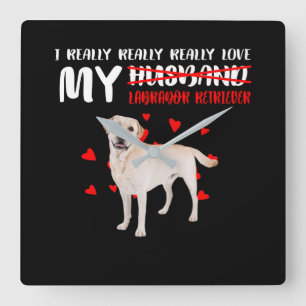 Reloj Cuadrado Dog Lover   De Verdad Me Encanto Mi Labrador Recup