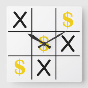 Reloj Cuadrado Dollar Tic Tac Toe