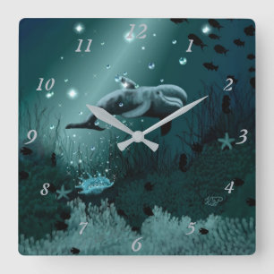 Reloj Cuadrado Dolphin Dream